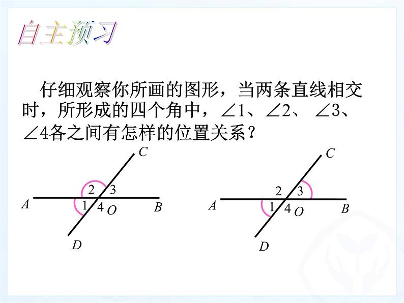 2021-2022华东师大版七上数学 5.1.1对顶角 课件（21张）06