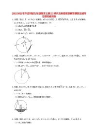 初中数学苏科版九年级上册2.7 弧长及扇形的面积课时训练