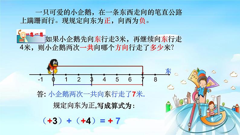 人教版七年级数学上册1.3.1有理数的加法课时1精品课件、精品教案、精品学案和课堂达标03