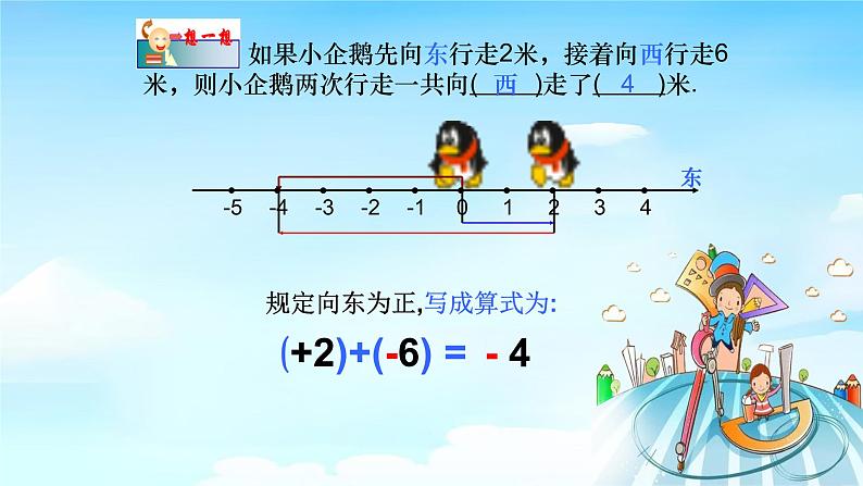 人教版七年级数学上册1.3.1有理数的加法课时1精品课件、精品教案、精品学案和课堂达标06