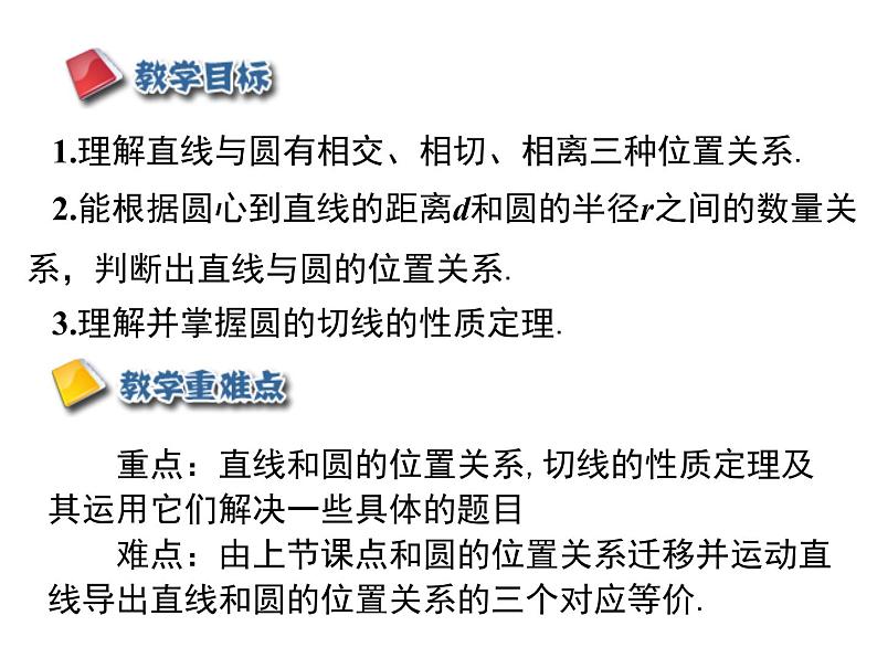 3.6.1 直线和圆的位置关系（第1课时）（课件）九年级数学下册（北师版）第2页