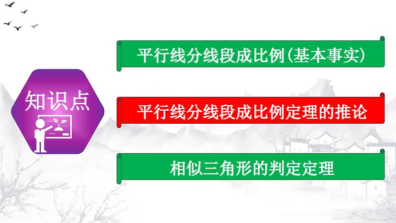 27.2.1（1） 平行线分线段成比例-九年级数学下册教学课件（人教版）第7页