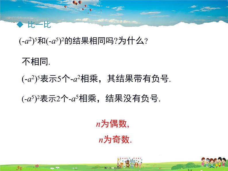 人教版数学八年级上册-14.1.2 幂的乘方课件PPT08