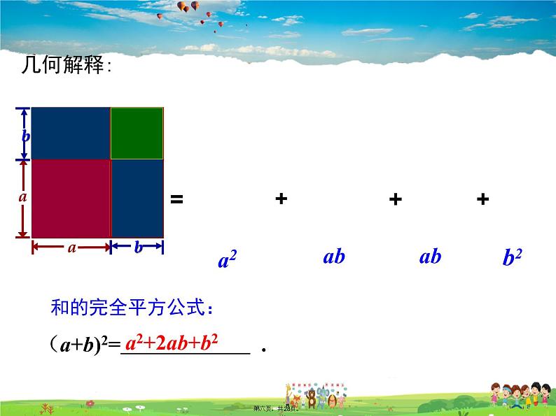 人教版数学八年级上册-14.2.2 完全平方公式课件PPT06