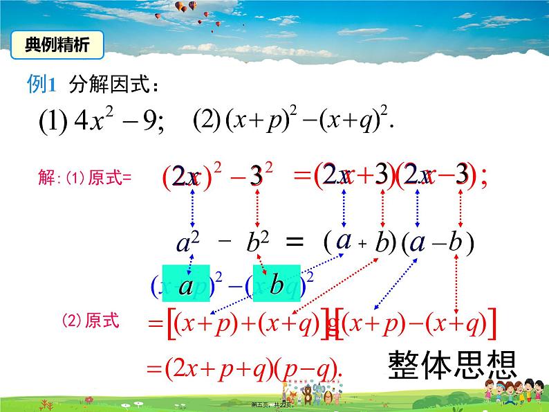 人教版数学八年级上册-14.3.2 第1课时 运用平方差公式因式分解课件PPT05