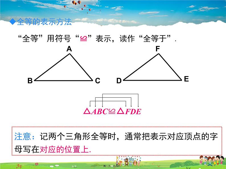 人教版数学八年级上册-12.1全等三角形课件PPT08