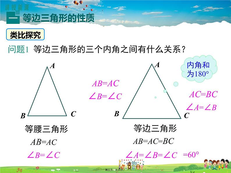 人教版数学八年级上册-13.3.2 第1课时 等边三角形的性质与判定课件PPT05