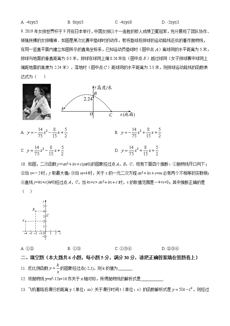 安徽省合肥市合工业大附属中学 2020—2021学年九年级上学期 第一次月考数学试题(含答案解析)02