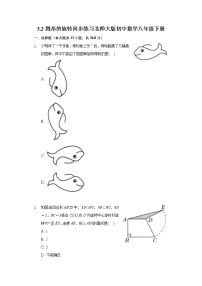 初中数学北师大版八年级下册2 图形的旋转精品同步训练题