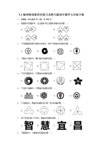 初中数学北师大版七年级下册1 轴对称现象优秀精练