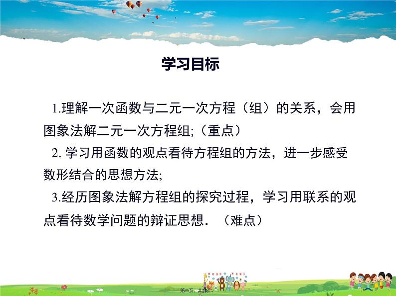 沪科版数学八年级上册-12.3 一次函数与二元一次方程【课件】01