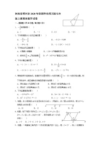 河南省南阳市邓州市2020-2021学年七年级上学期期末考试数学试题