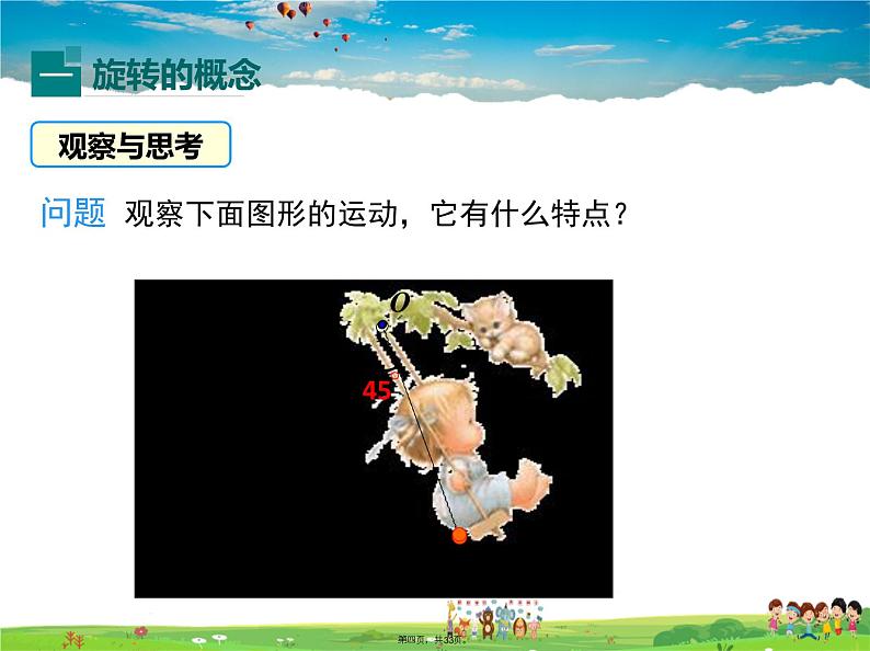 人教版数学九年级上册-23.1 第1课时 旋转的概念与性质课件PPT第3页