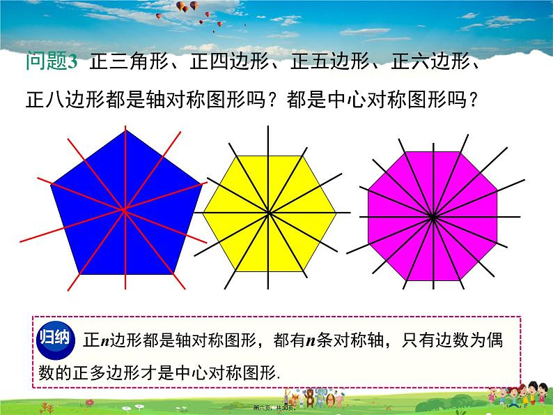 人教版数学九年级上册-24.3 正多边形和圆课件PPT05