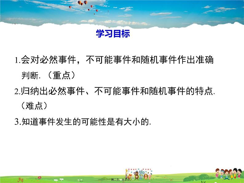 人教版数学九年级上册-25.1.1 随机事件课件PPT第1页