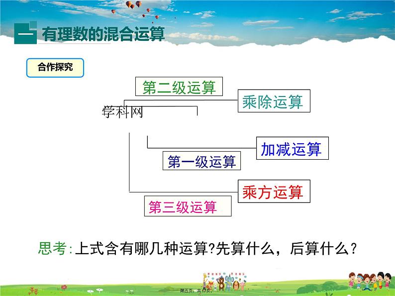 人教版数学七年级上册-1.5.1 第2课时 有理数的混合运算课件PPT第4页