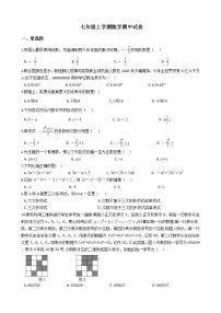 2021年湖南省岳阳县七年级上学期数学期中试卷附答案