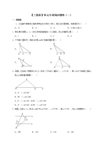 人教版八年级上册第十一章 三角形综合与测试课堂检测