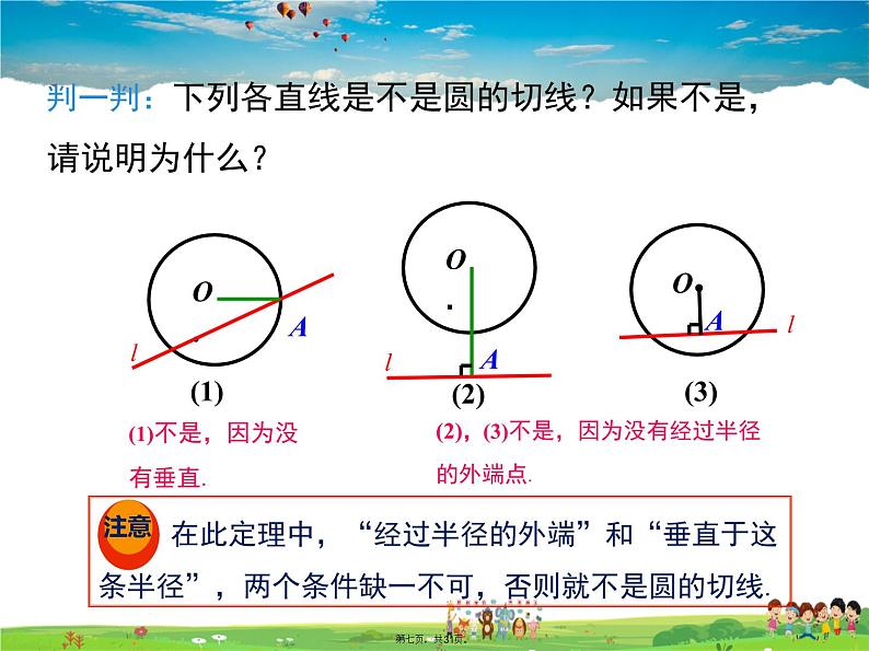 人教版数学九年级上册-24.2.2 第2课时 切线的判定与性质课件PPT第6页