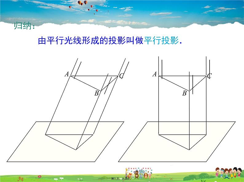 人教版数学九年级下册-29.1 第1课时 平行投影与中心投影课件PPT08