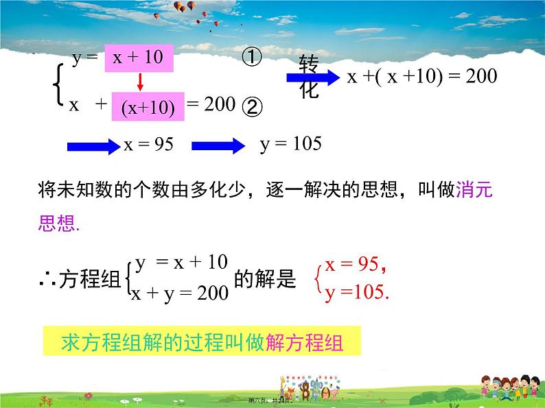 人教版数学七年级下册-8.2 第1课时 代入法课件PPT04