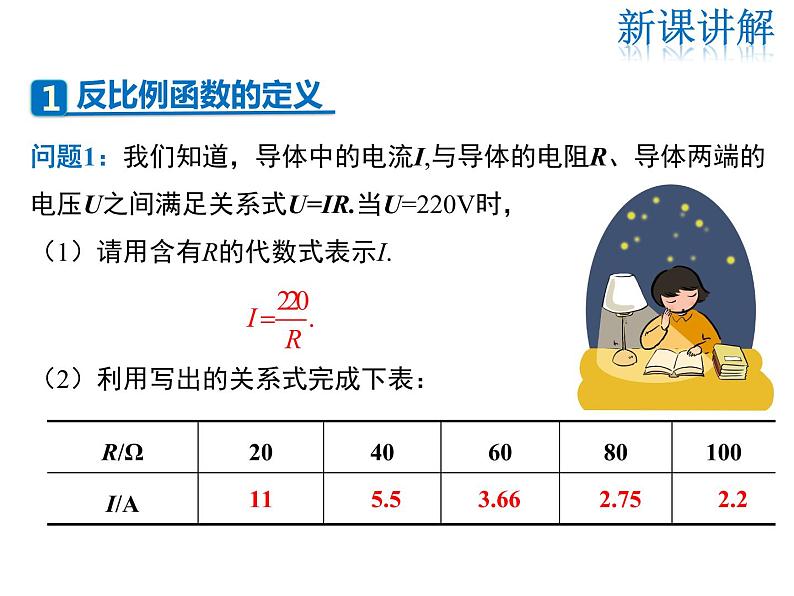 2021-2022学年北师大版九年级数学上册课件 6.1 反比例函数第4页