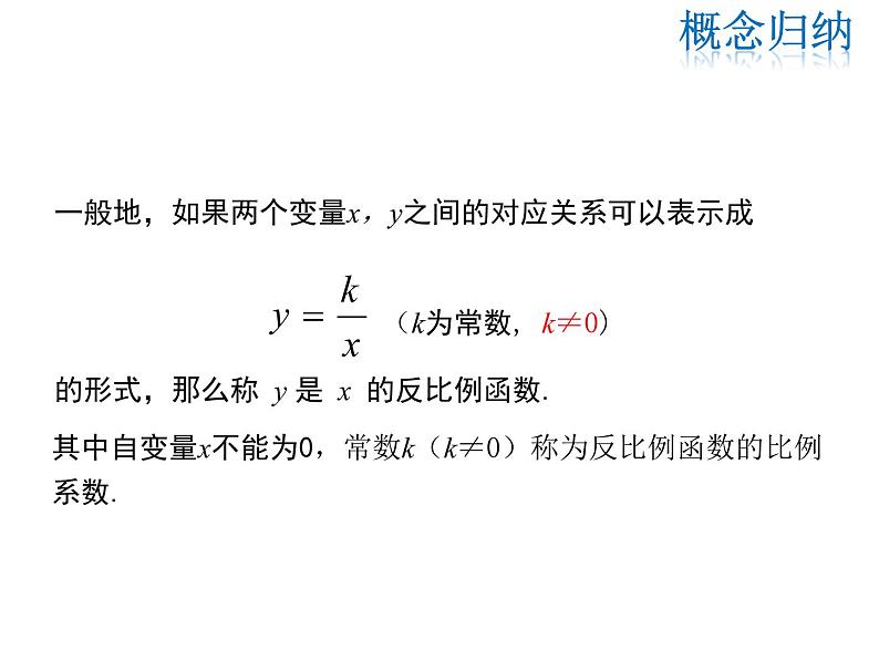 2021-2022学年北师大版九年级数学上册课件 6.1 反比例函数第8页