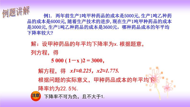 21.3实际问题与一元二次方程（增长率问题）课件-2021-2022学年九年级上册数学人教版第5页