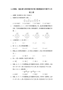 湘教版1.2 数轴、相反数与绝对值综合与测试达标测试