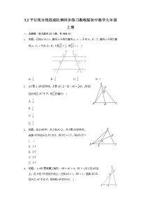 初中数学3.2 平行线分线段成比例精品当堂检测题