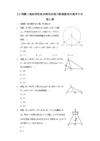 数学2.3 等腰三角形的性质定理课时练习