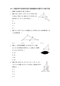 初中浙教版4.5 三角形的中位线优秀当堂检测题