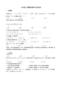 2021年河南省新乡市八年级上学期数学期中考试试题