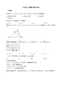 2021年辽宁省锦州市八年级上学期数学期中试题