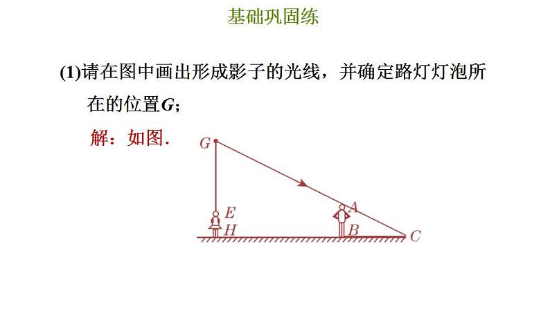 冀教版九年级下册数学 第32章 32.1 投影 习题课件08