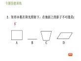 沪科版九年级数学 第25章 专题技能训练(五)  平行投影、中心投影、正投影几种常见应用 习题课件