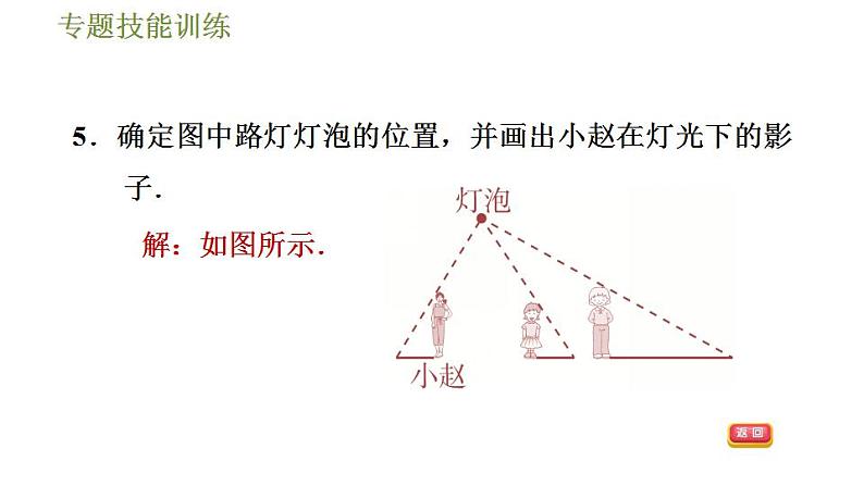 沪科版九年级数学 第25章 专题技能训练(五)  平行投影、中心投影、正投影几种常见应用 习题课件08