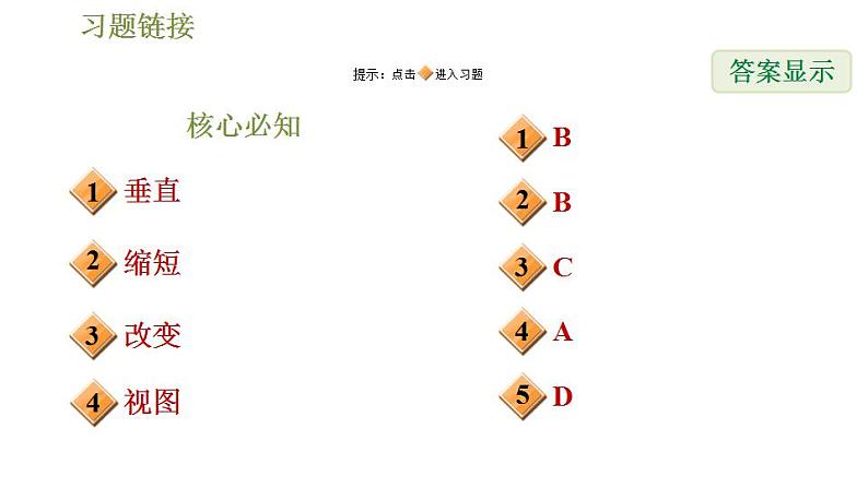 沪科版九年级数学 第25章 25.1.2 正投影 习题课件第2页