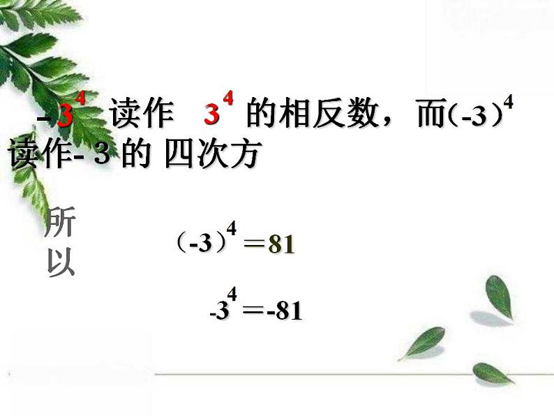 华东师大版七年级数学上册第2章2.11有理数的乘方 课件第8页