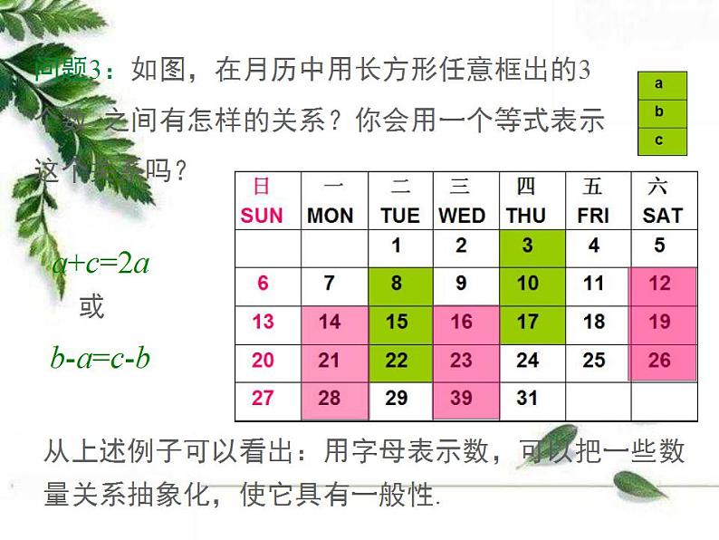 沪科版七年级数学上册第2章 2.1代数式1用字母表示数 课件07