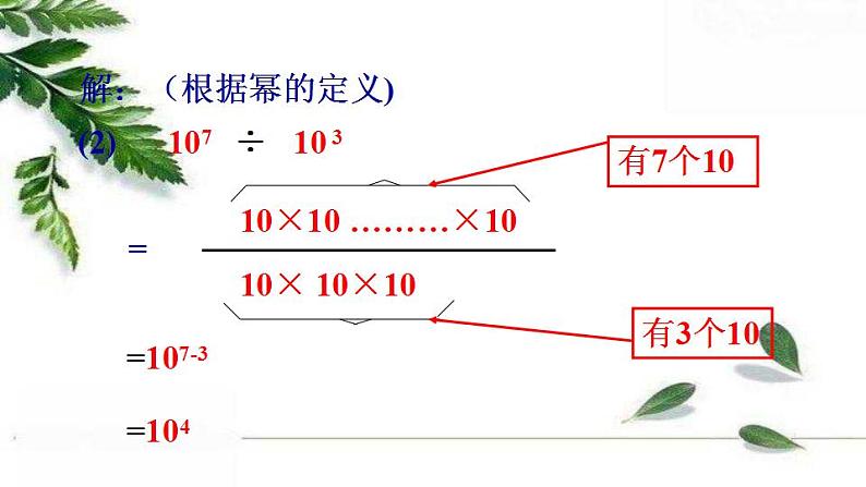 华师大版八年级上册数学 12.1 幂的运算 同步课件05