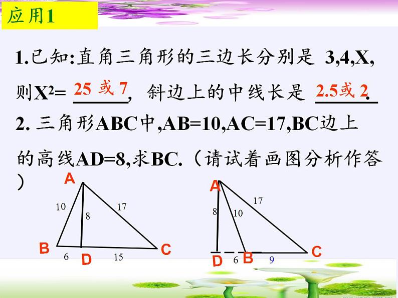 苏科版八年级数学上册 3.3 勾股定理的简单应用（课件）第5页