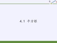 2021学年第四章 实数4.1 平方根示范课课件ppt