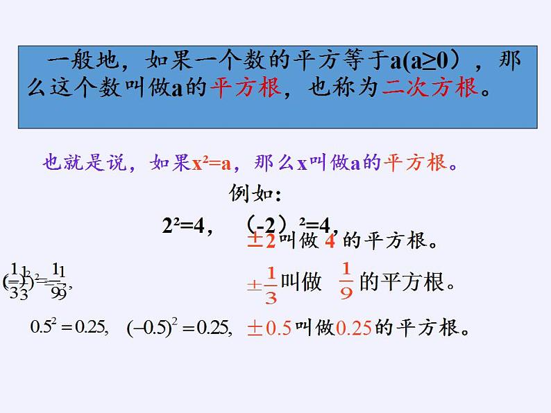 苏科版八年级数学上册 4.1 平方根(4)（课件）05