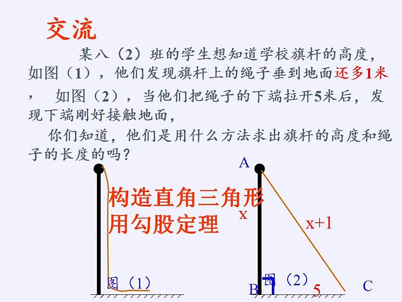 苏科版八年级数学上册 3.3 勾股定理的简单应用(1)（课件）06