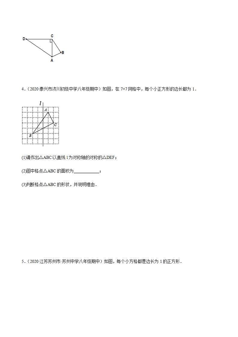 专题07 勾股定理的逆定理八年级数学上学期期中考试好题汇编（苏科版）（原卷版）第3页