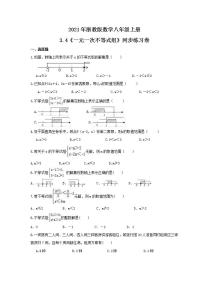 2021学年3.4 一元一次不等式组精品精练