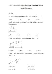 北师大版九年级上册第四章 图形的相似综合与测试课时练习