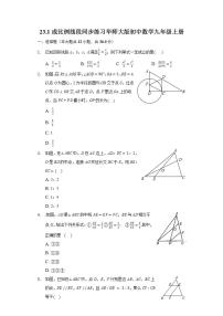 初中数学华师大版九年级上册23.1 成比例线段综合与测试精练