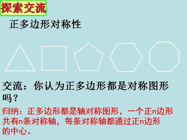 苏科版九年级数学上册 2.6 正多边形与圆课件PPT第7页